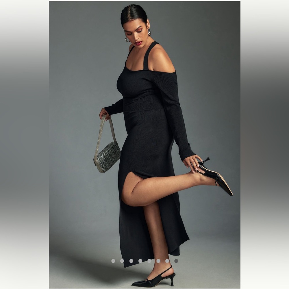 NWT Anthro Little Black Dress - Picture 3 of 11
